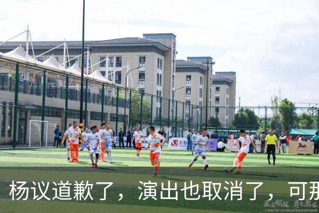 杨议道歉了，演出也取消了，可那句“误会”什么都没解决。